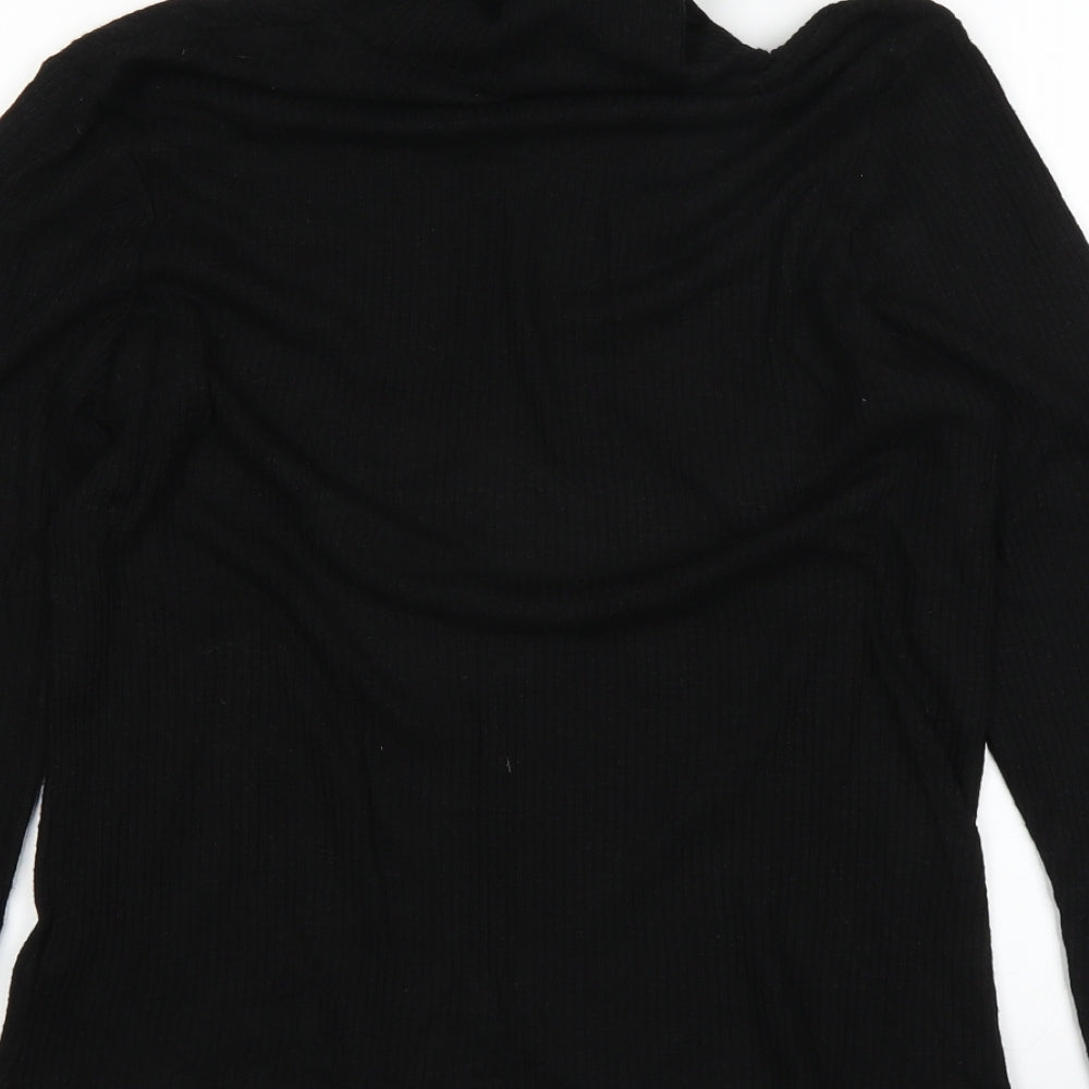 Nutmeg Womens Black   Basic T-Shirt Size 12