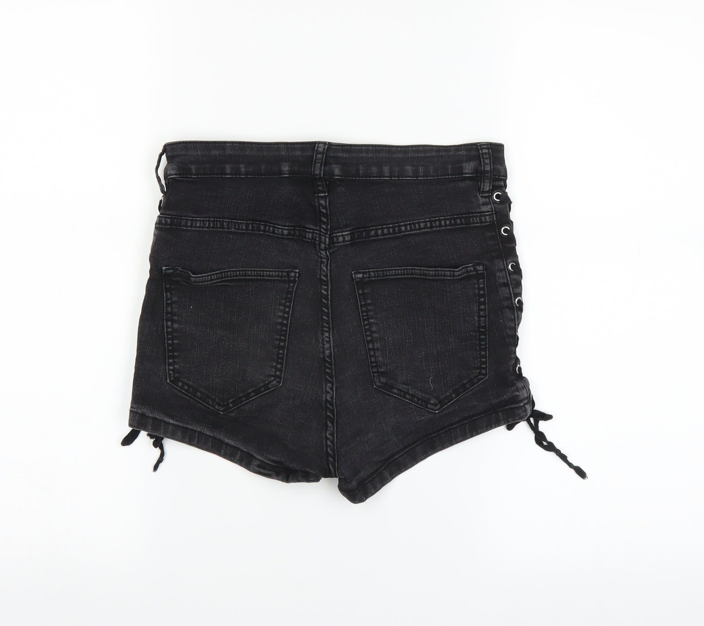 H&M Womens Black   Chino Shorts Size 12