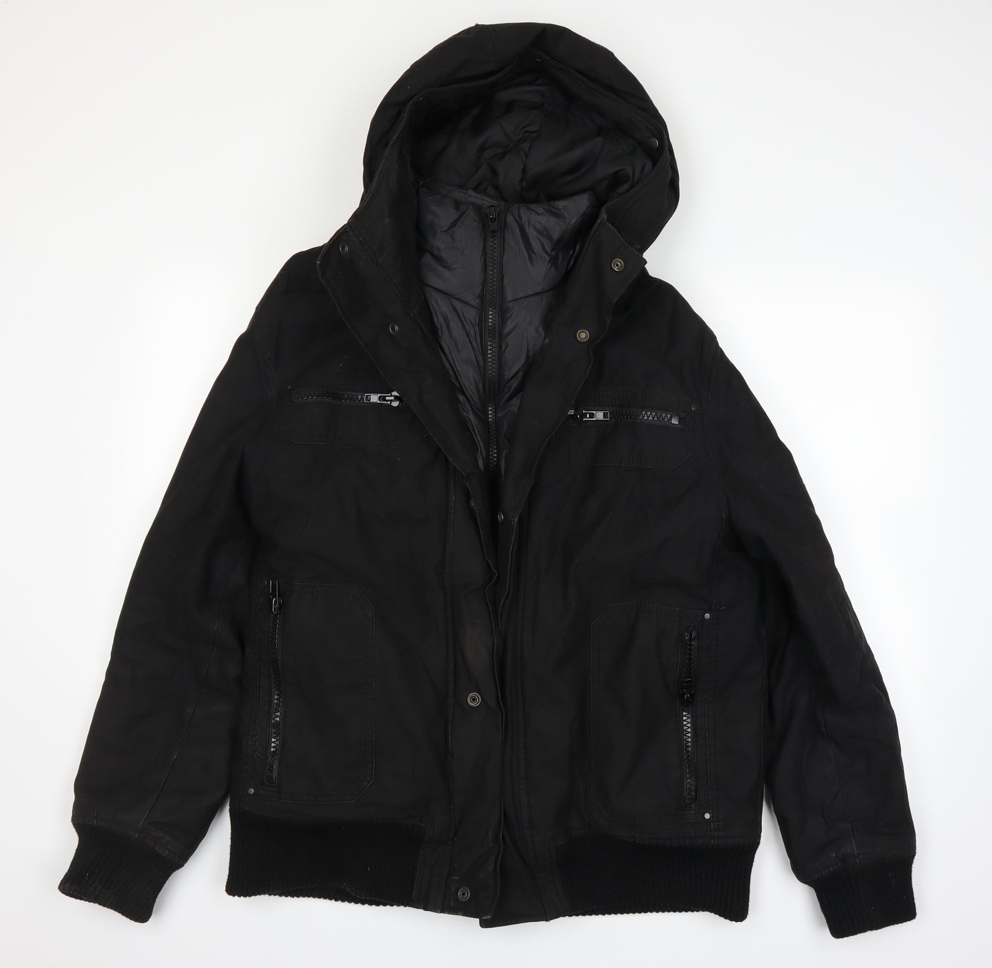 celio* Mens Black   Parka Coat Size XL