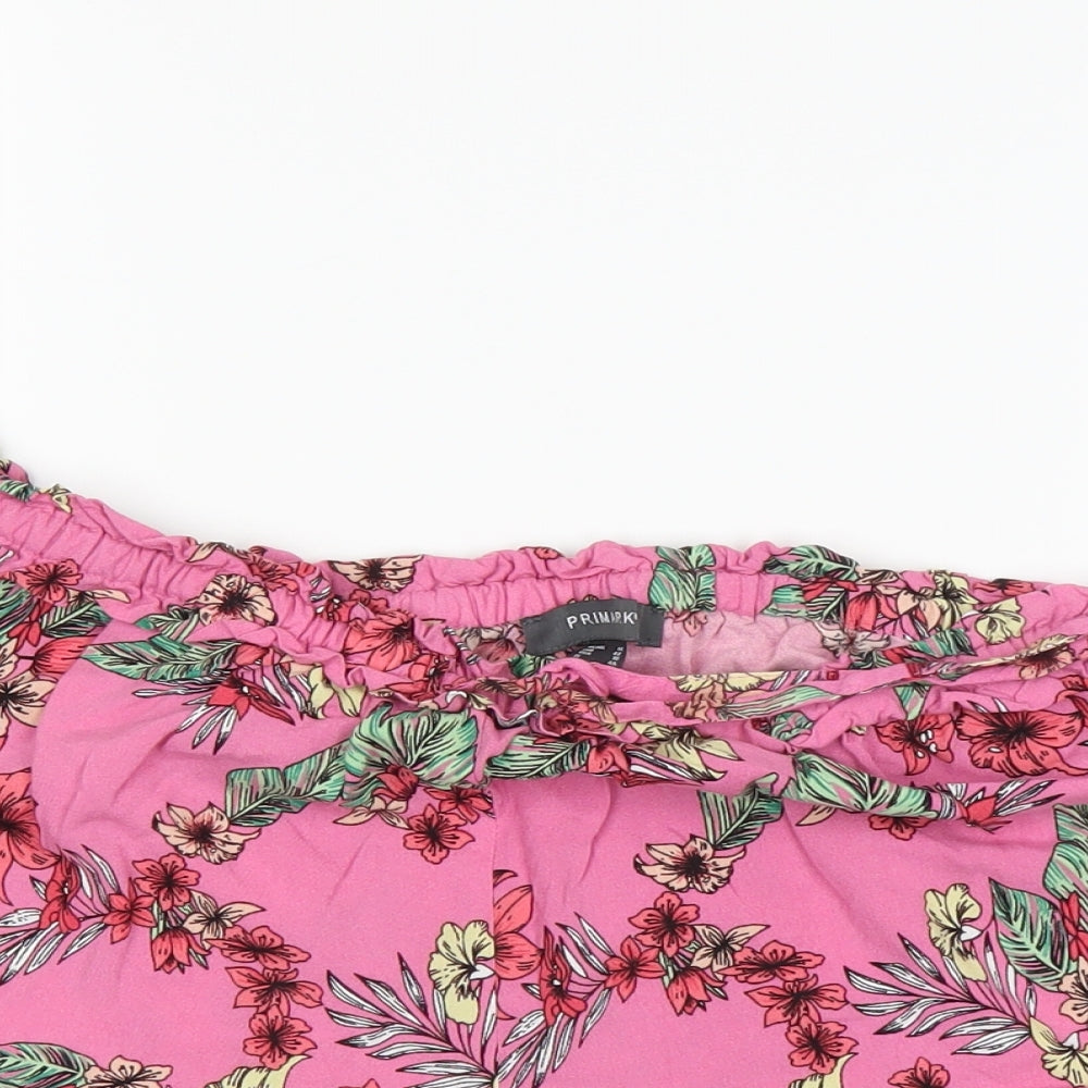 Primark Womens Pink   Cut-Off Shorts Size 14