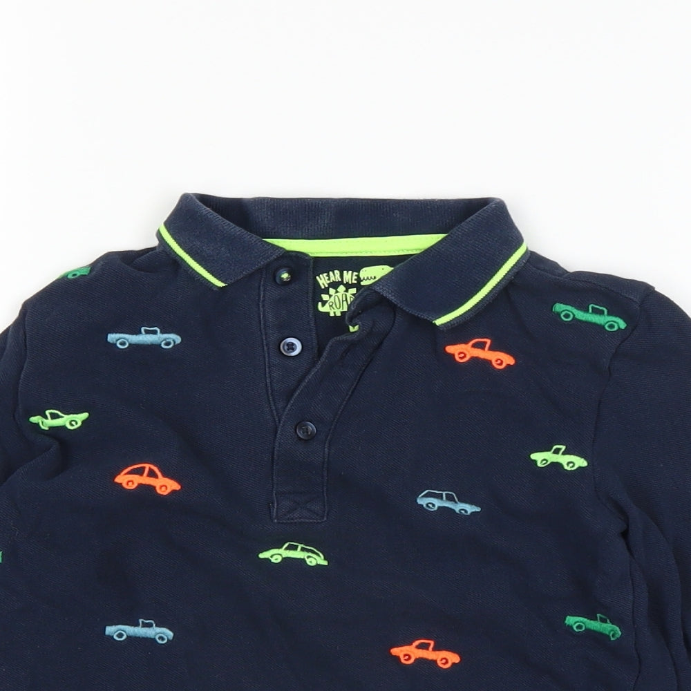 F&F Boys Blue   Basic Polo Size 5-6 Years