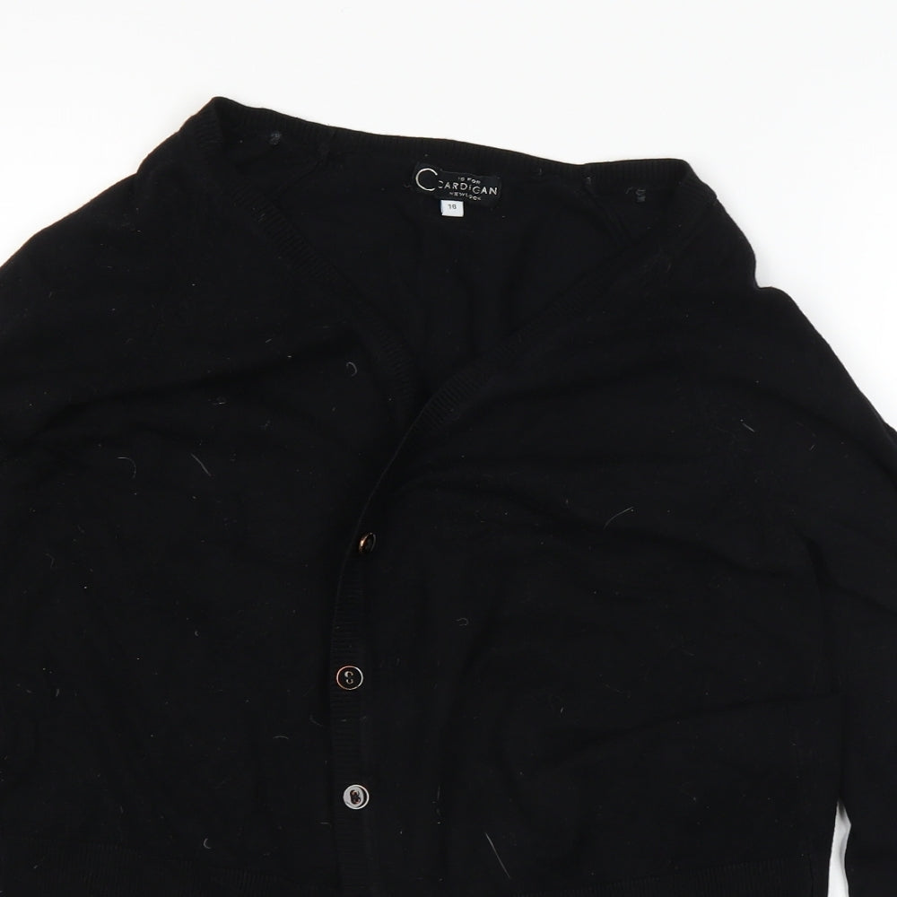 New Look Womens Black   Cardigan Jumper Size 16