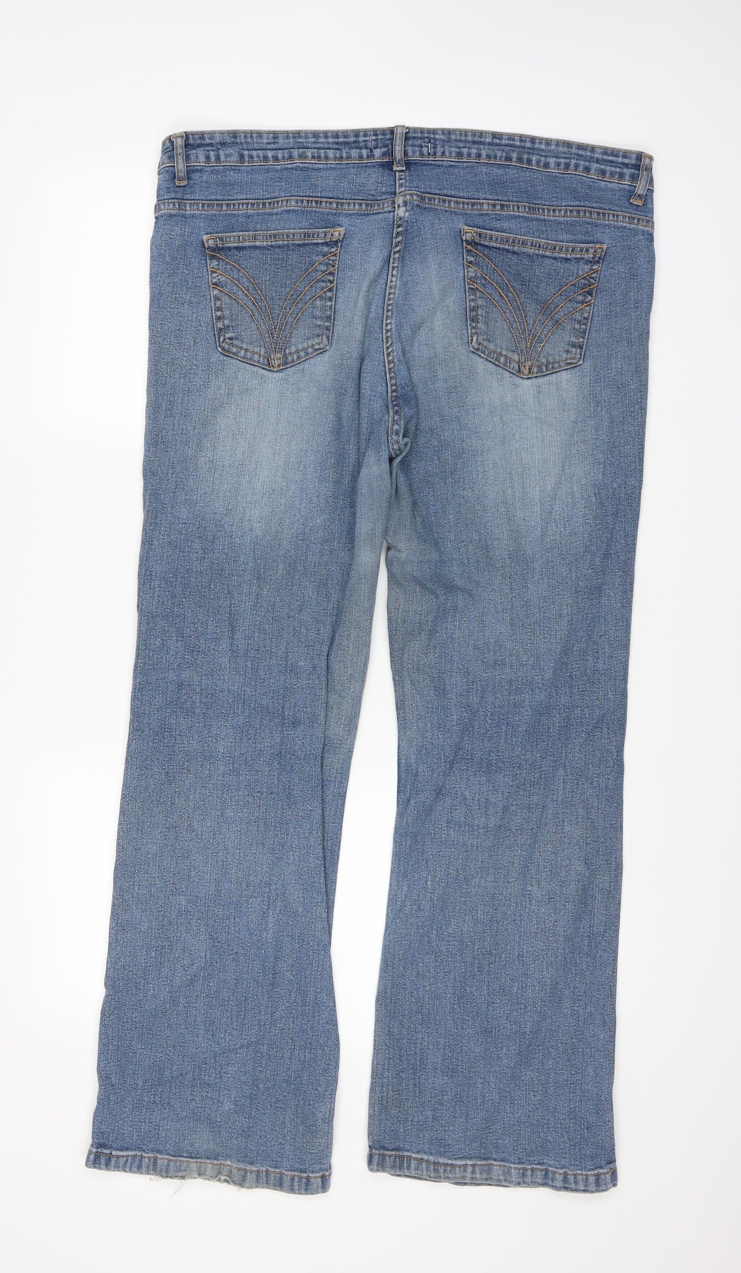 Bootcut Womens Blue   Straight Jeans Size 18 L29 in