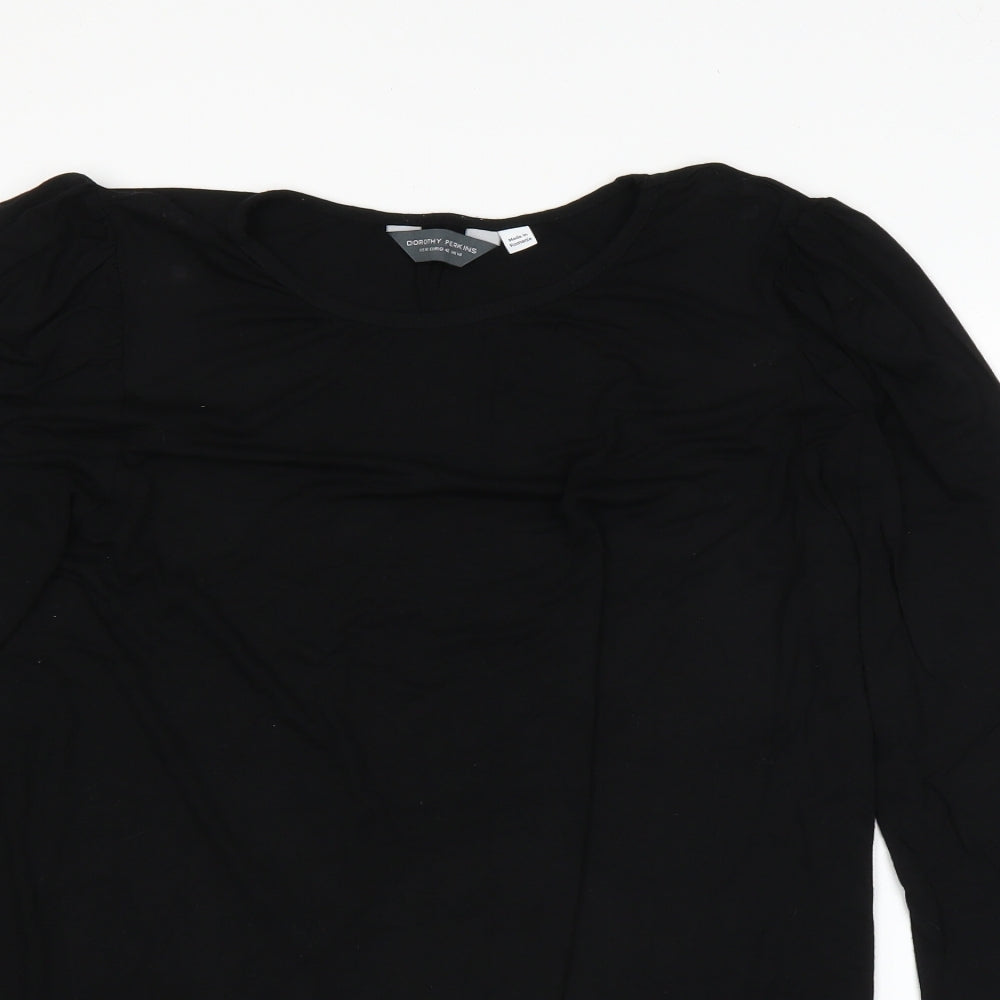 Dorothy Perkins Womens Black   Basic T-Shirt Size 14