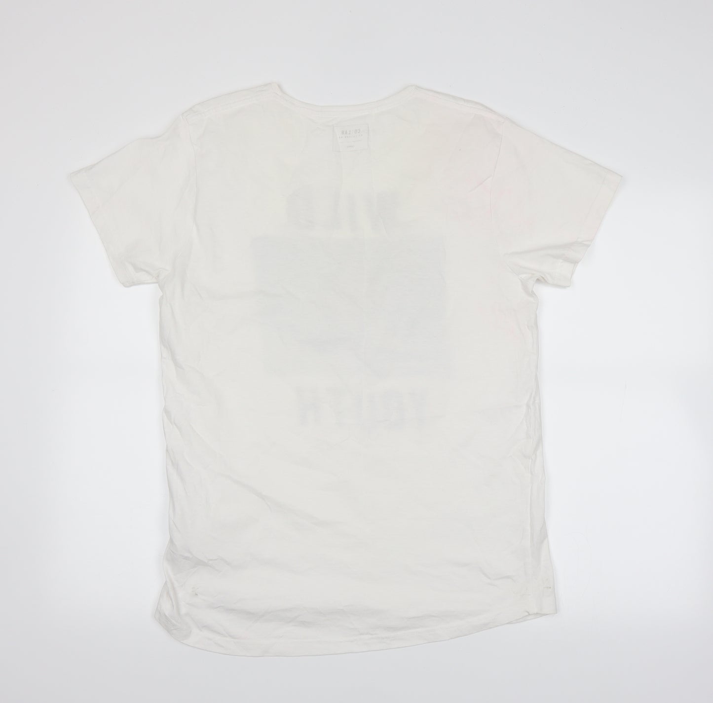 CO LABS Mens White    T-Shirt Size L