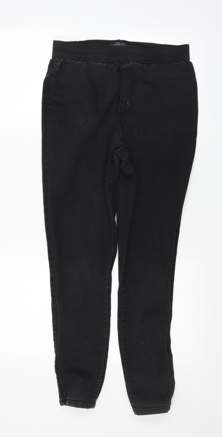 Papaya Womens Black Skinny Jeans Size 12 L26 in
