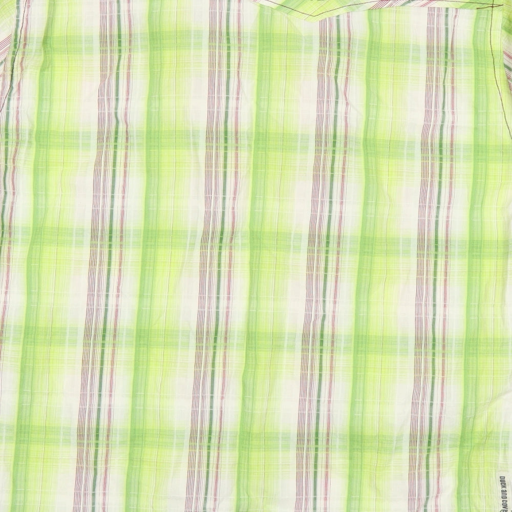 Duck and Cover Mens Green    Dress Shirt Size L