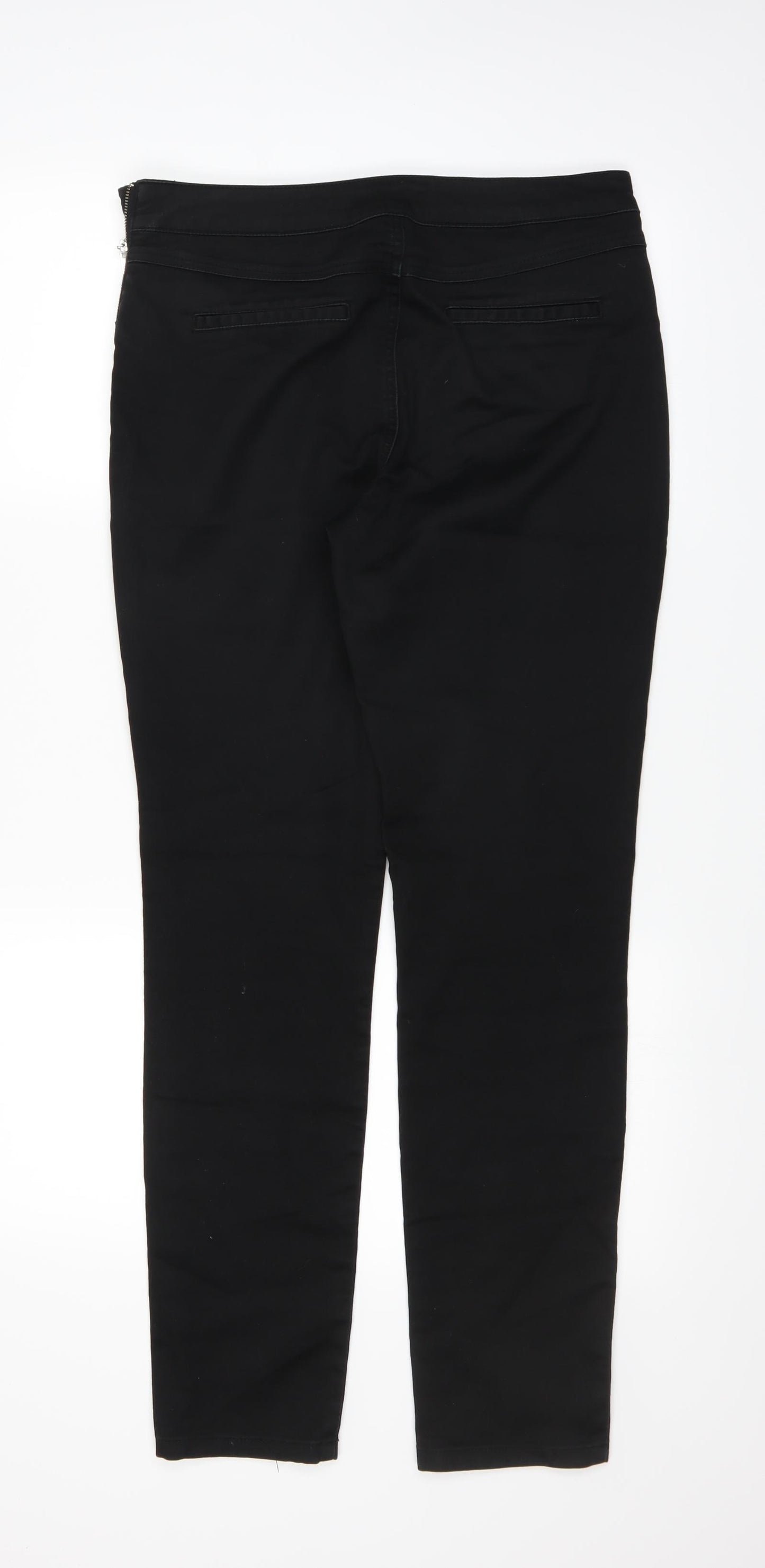 Wallis Womens Black   Straight Jeans Size 12 L29 in