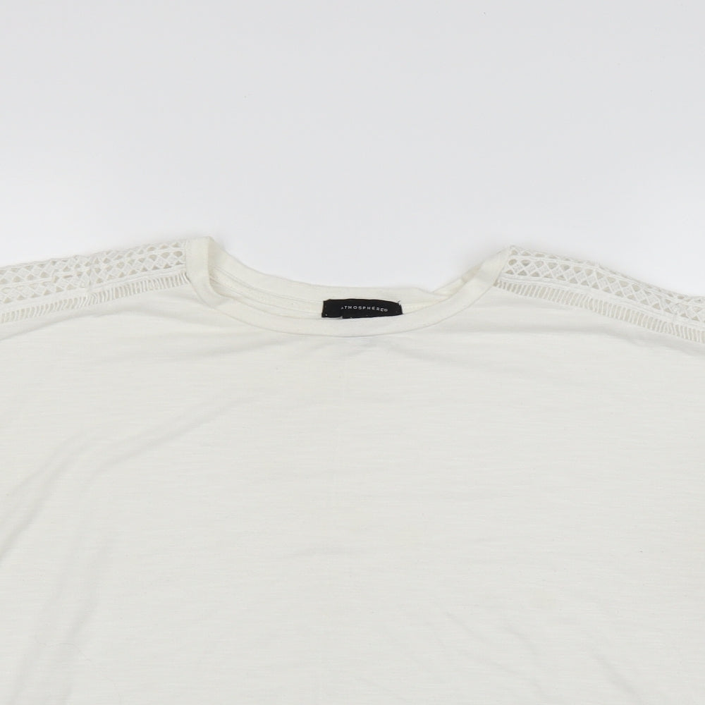 Atmosphere Womens White   Basic T-Shirt Size 12