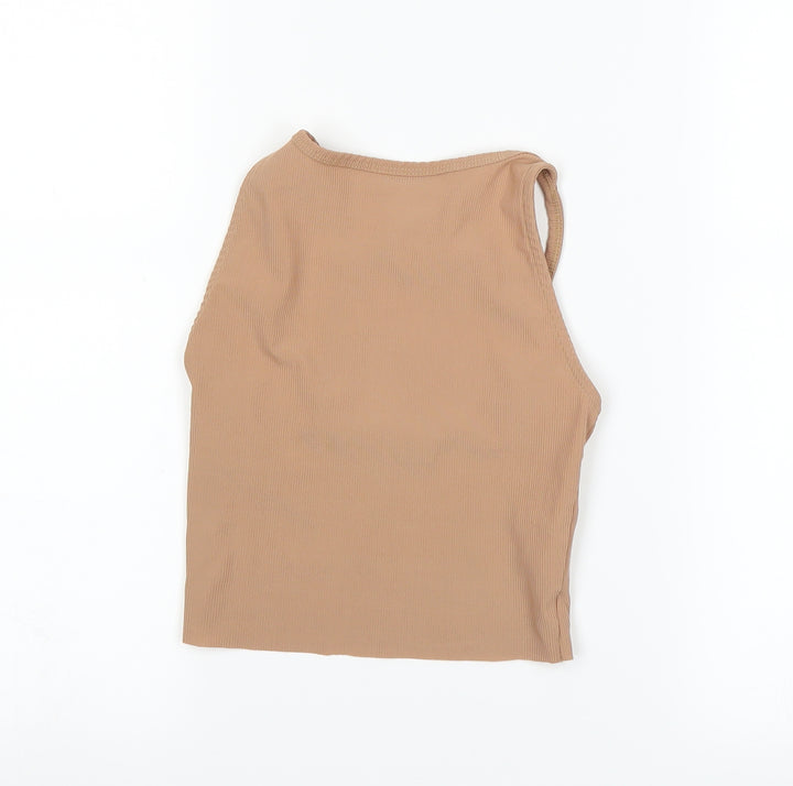 Topshop Womens Pink Basic T-Shirt Size 8