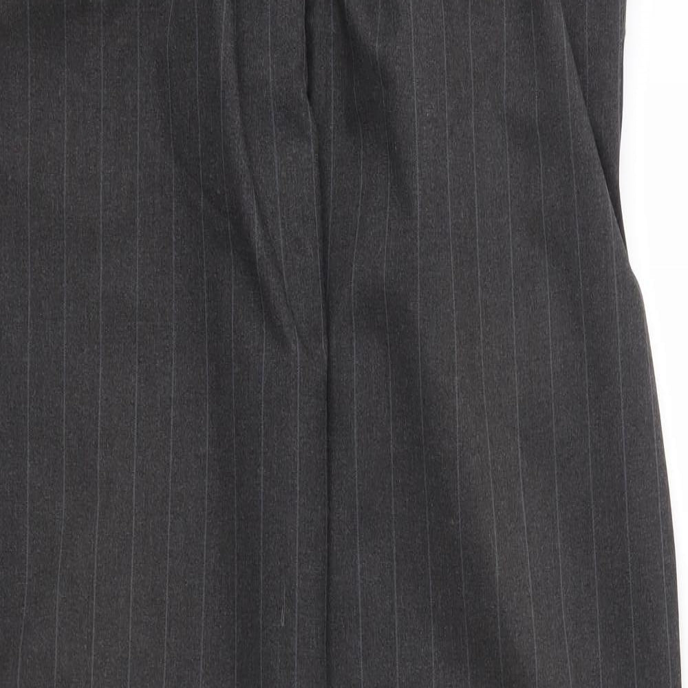 River Island Mens Grey Striped  Trousers  Size 32 in L34 in