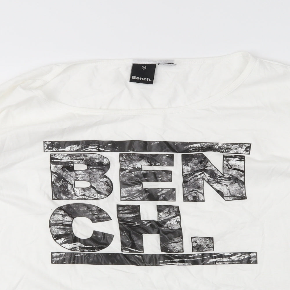 Bench Mens White    T-Shirt Size M