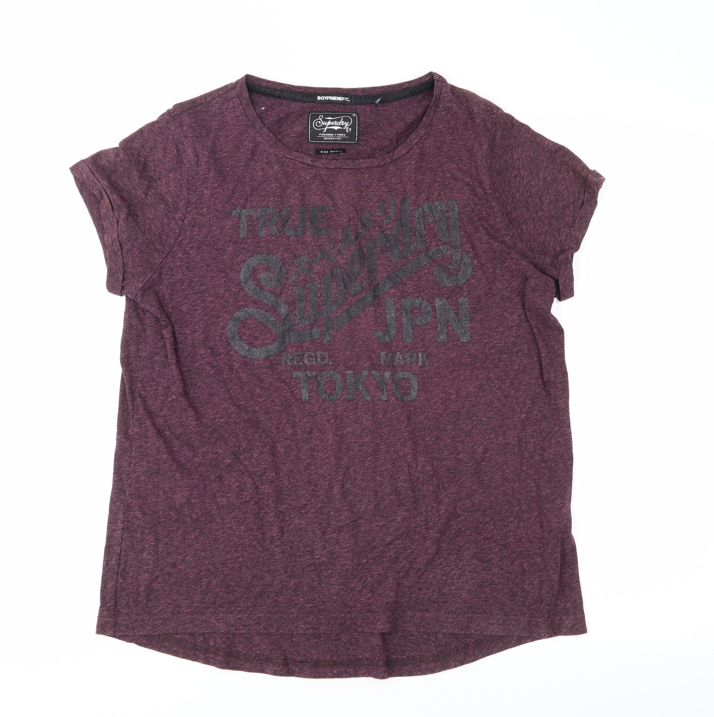 Superdry Womens Purple   Basic T-Shirt Size S