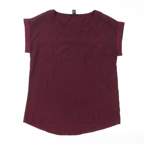 FOREVER 21 Womens Purple   Basic Blouse Size S