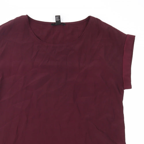 FOREVER 21 Womens Purple   Basic Blouse Size S