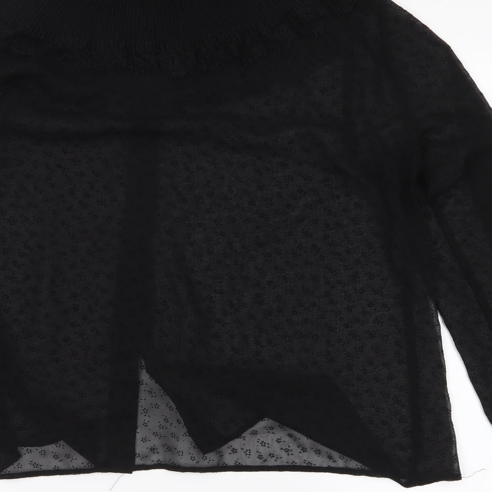 Zara Womens Black   Basic Button-Up Size M