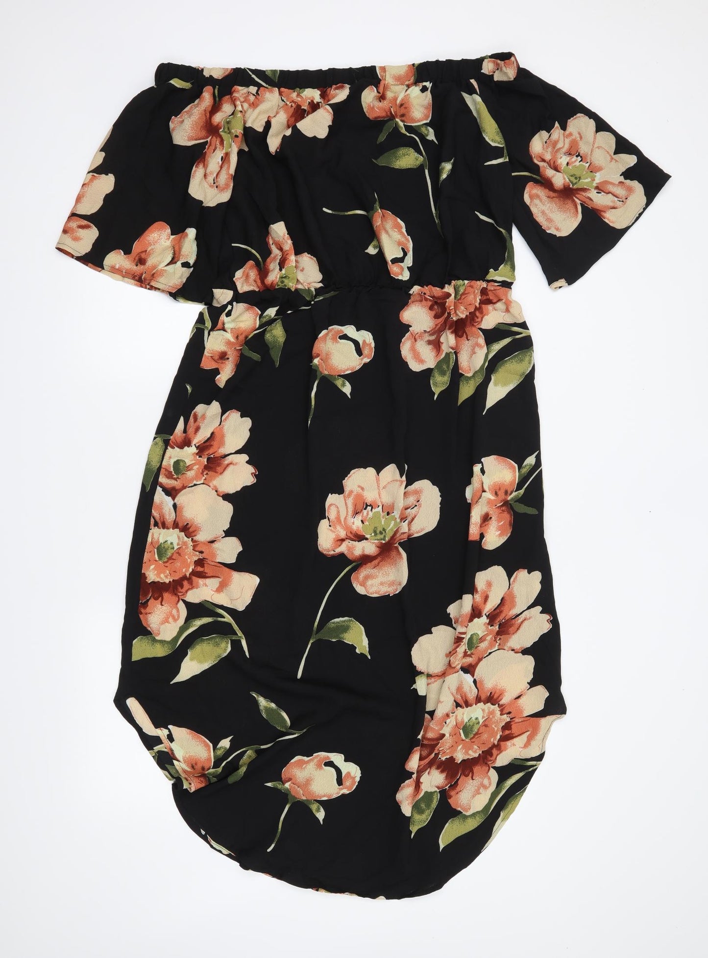 Yoins Womens Black Floral  Mini  Size XL