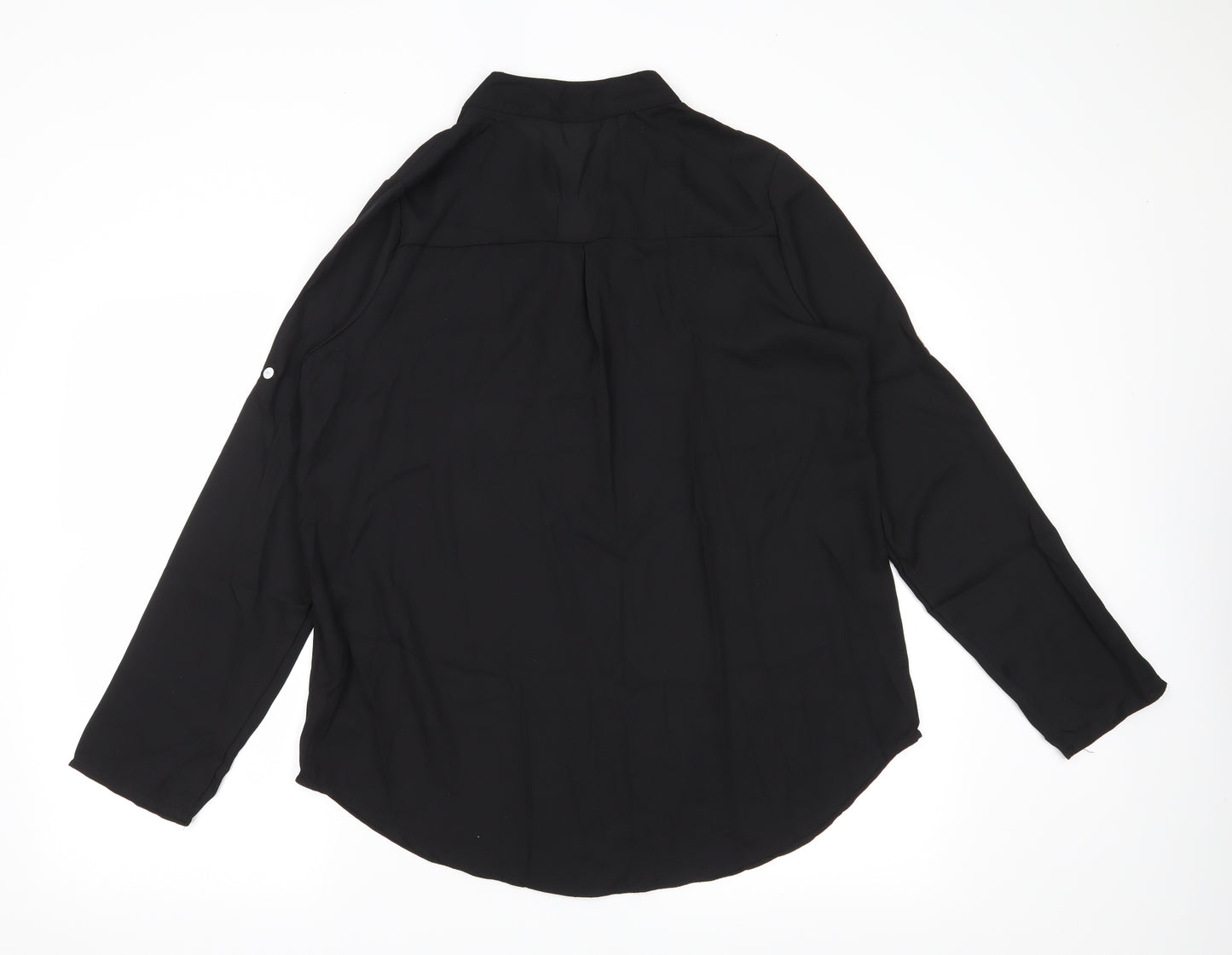 Preworn Womens Black   Basic Blouse Size XL