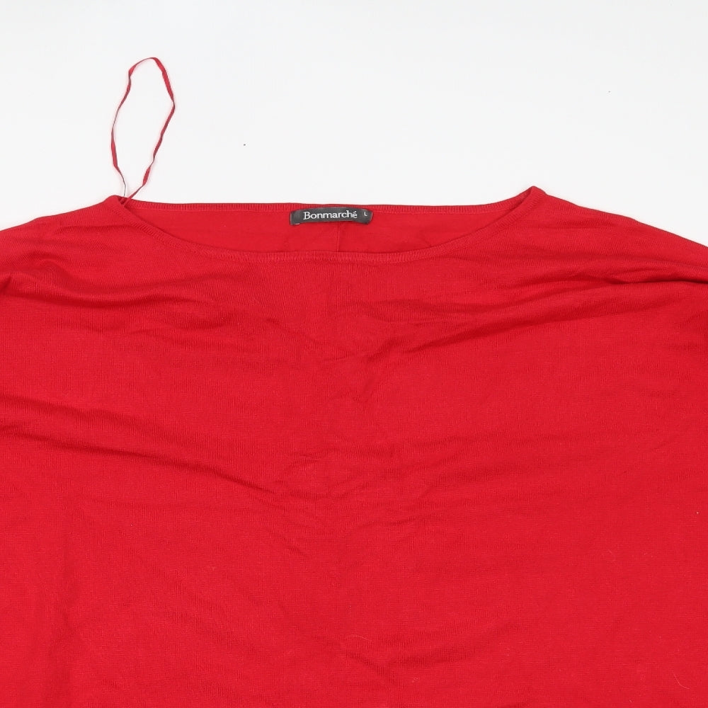 Bonmarché Womens Red   Cardigan Jumper Size L