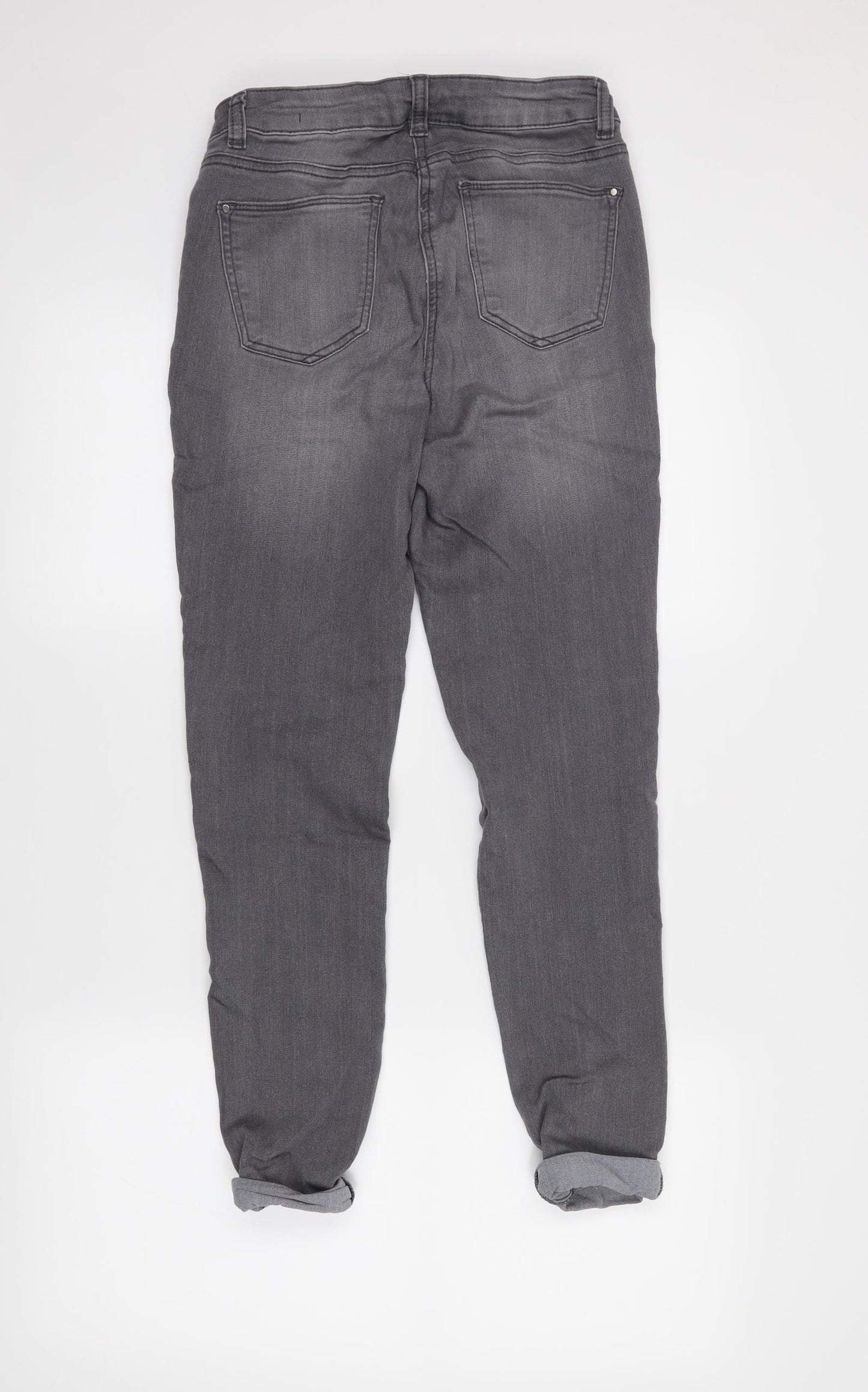 TU Womens Grey   Mom Jeans Size 10 L27 in