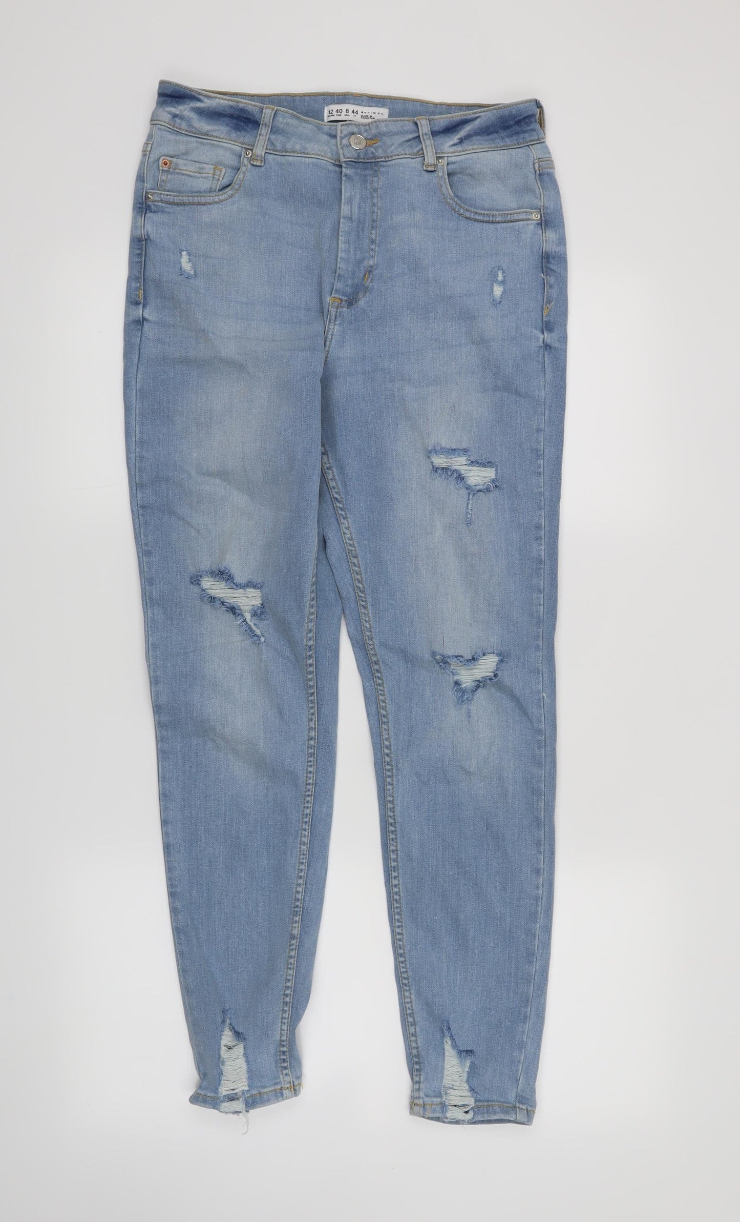 Denim CO Womens Black   Skinny Jeans Size 12 L28 in