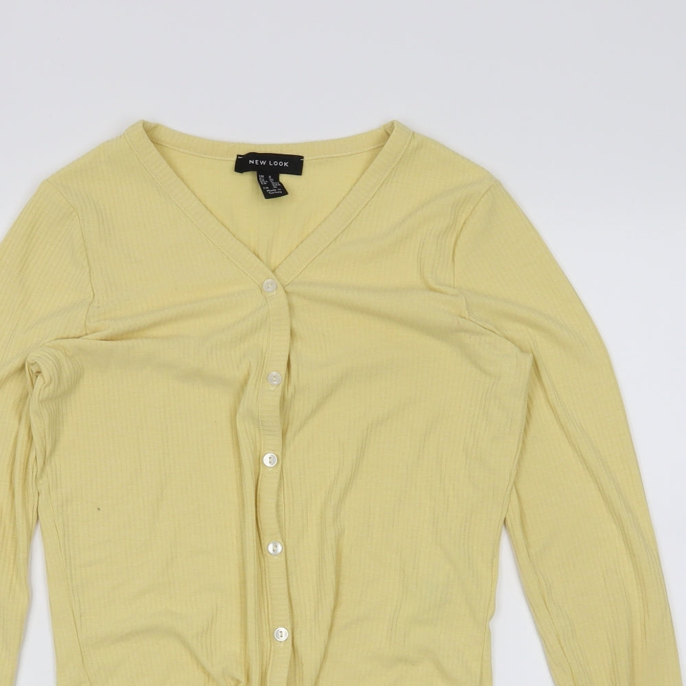 newlook Womens Yellow   Cardigan Jumper Size 8