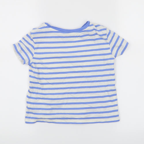 Gap Girls Blue Striped  Basic Casual Size S