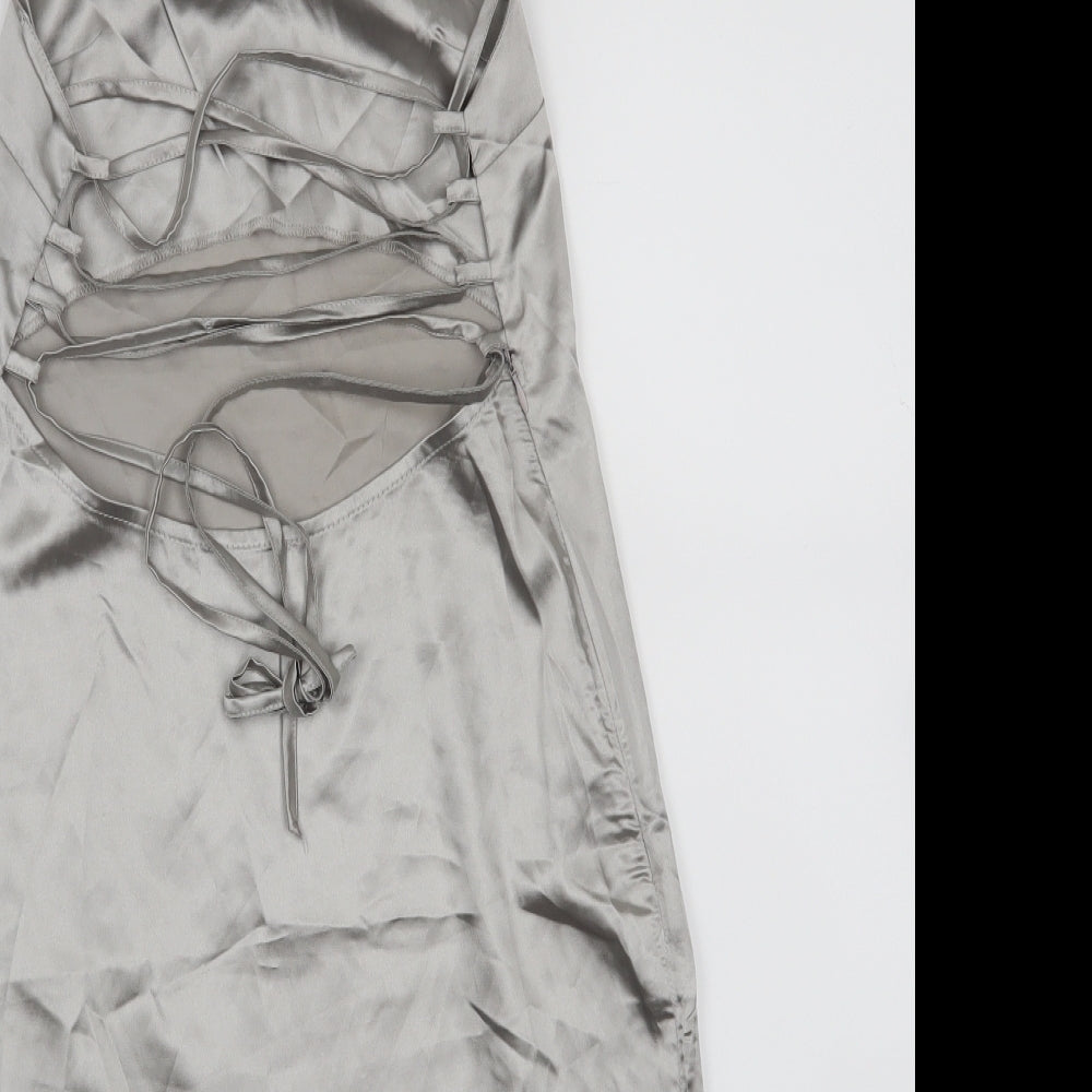 Pretty little thing Womens Silver   Mini  Size 6