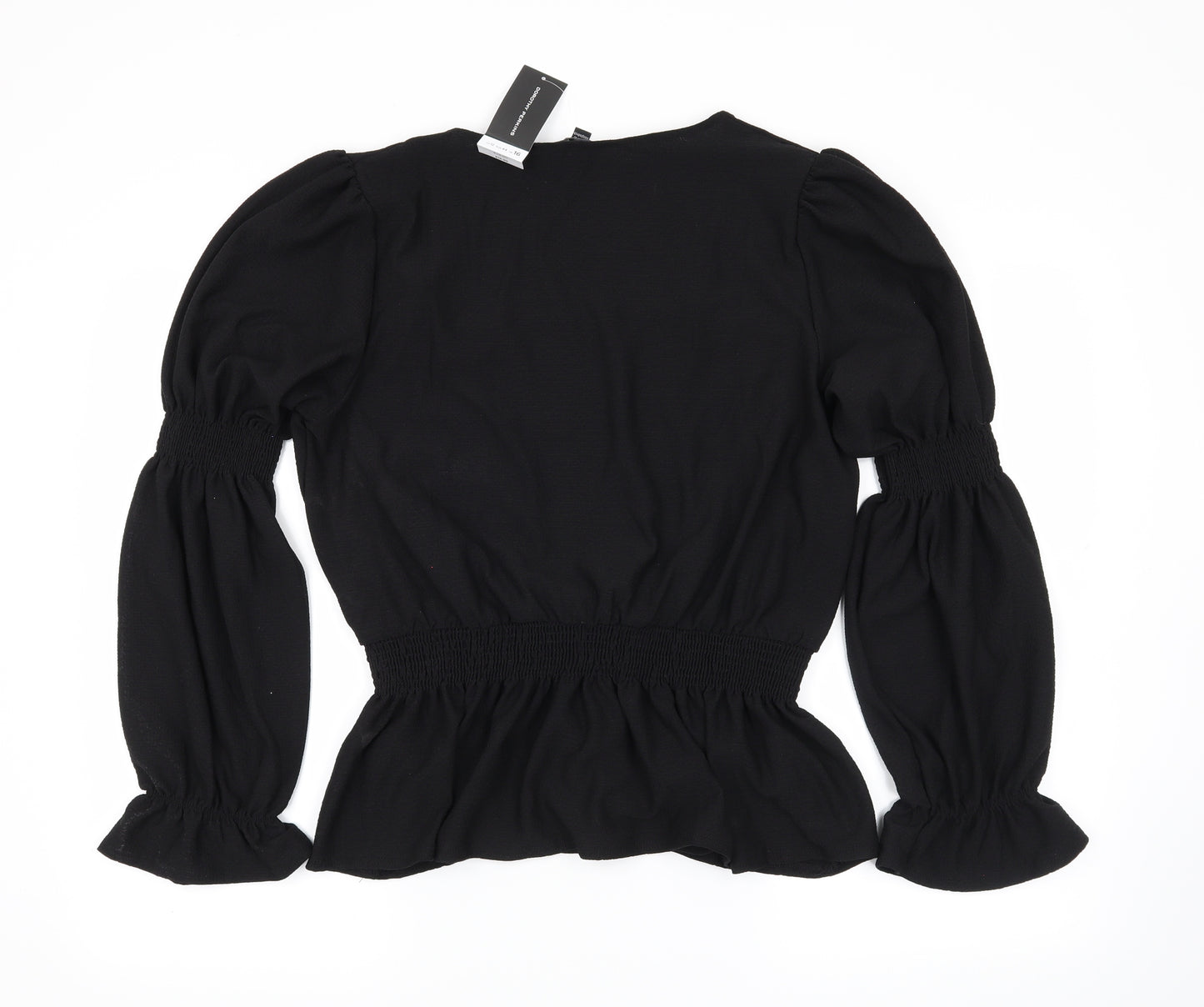 dorophy perkins Womens Black   Basic Blouse Size 16