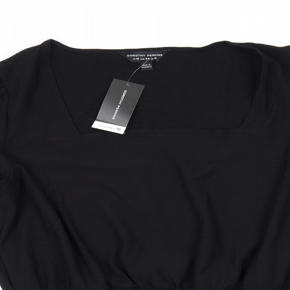 dorophy perkins Womens Black   Basic Blouse Size 16
