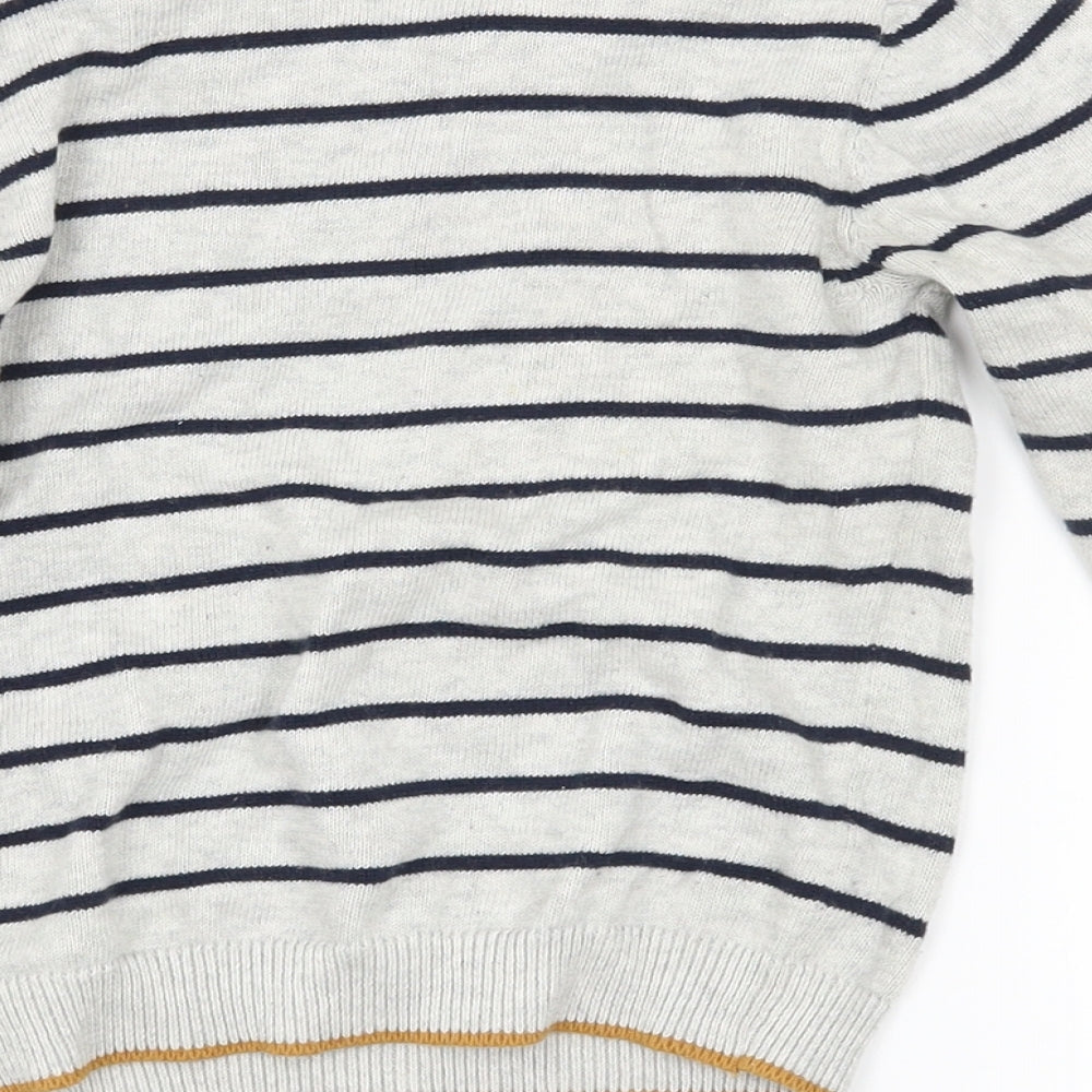 NEXT Boys Grey Striped  Pullover Jumper Size 18-24 Months