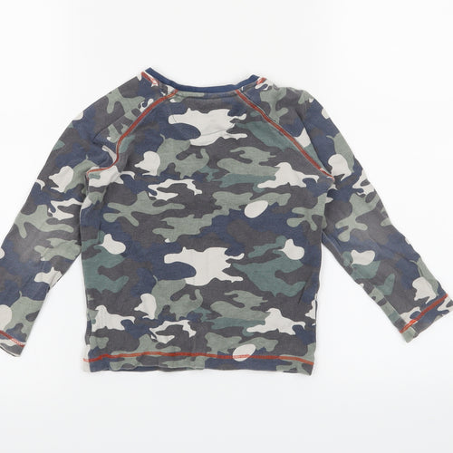 Mini Club Boys Green Camouflage   Pyjama Top Size 2-3 Years