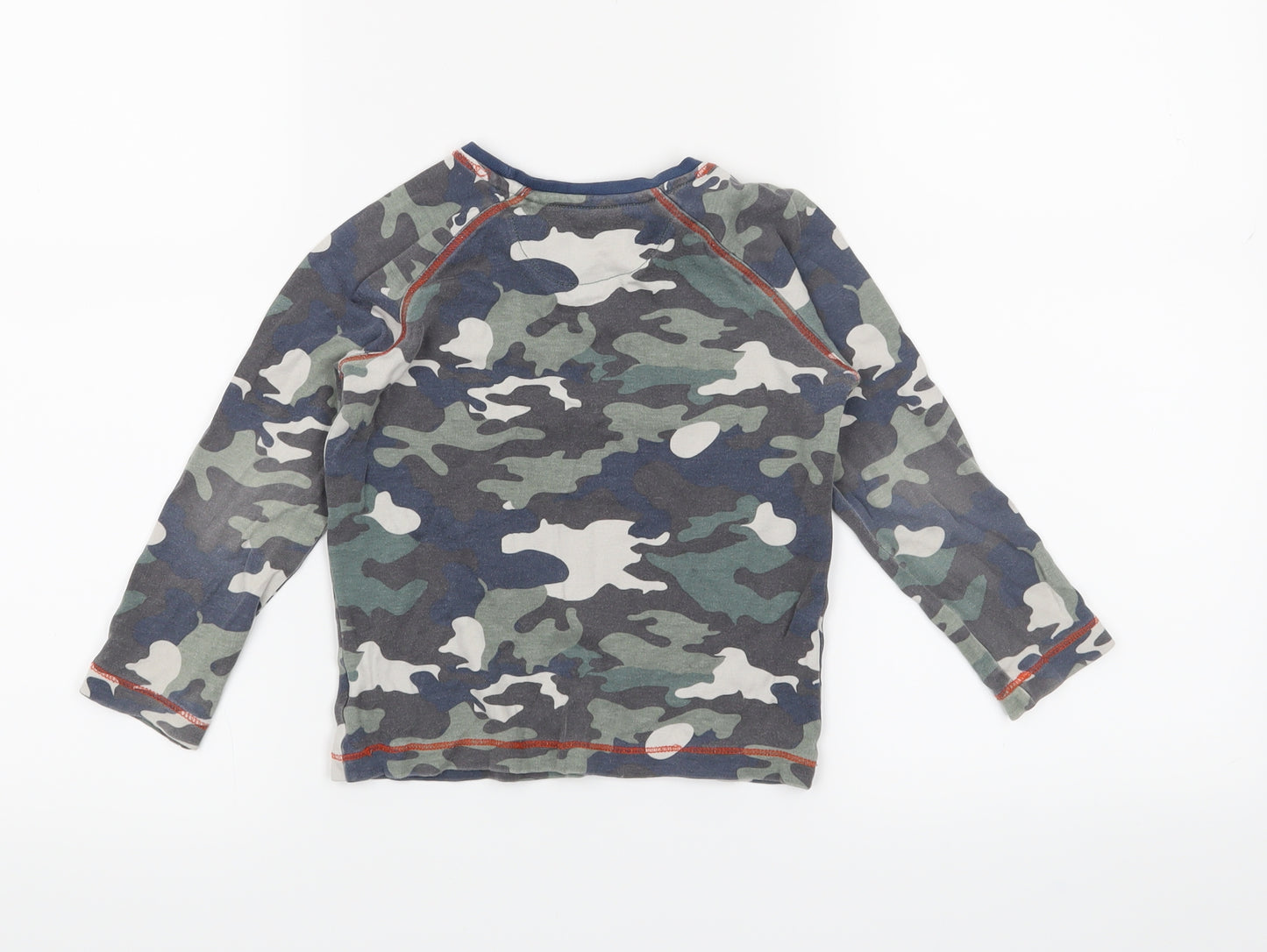 Mini Club Boys Green Camouflage   Pyjama Top Size 2-3 Years