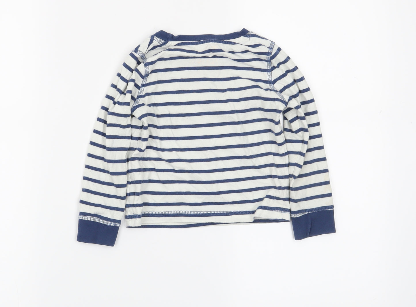 TU Boys White Striped   Pyjama Set Size 2-3 Years