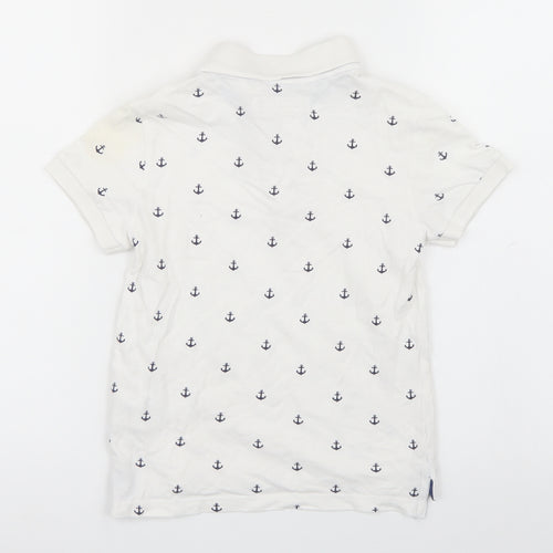 H&M Boys White   Basic Polo Size 7-8 Years