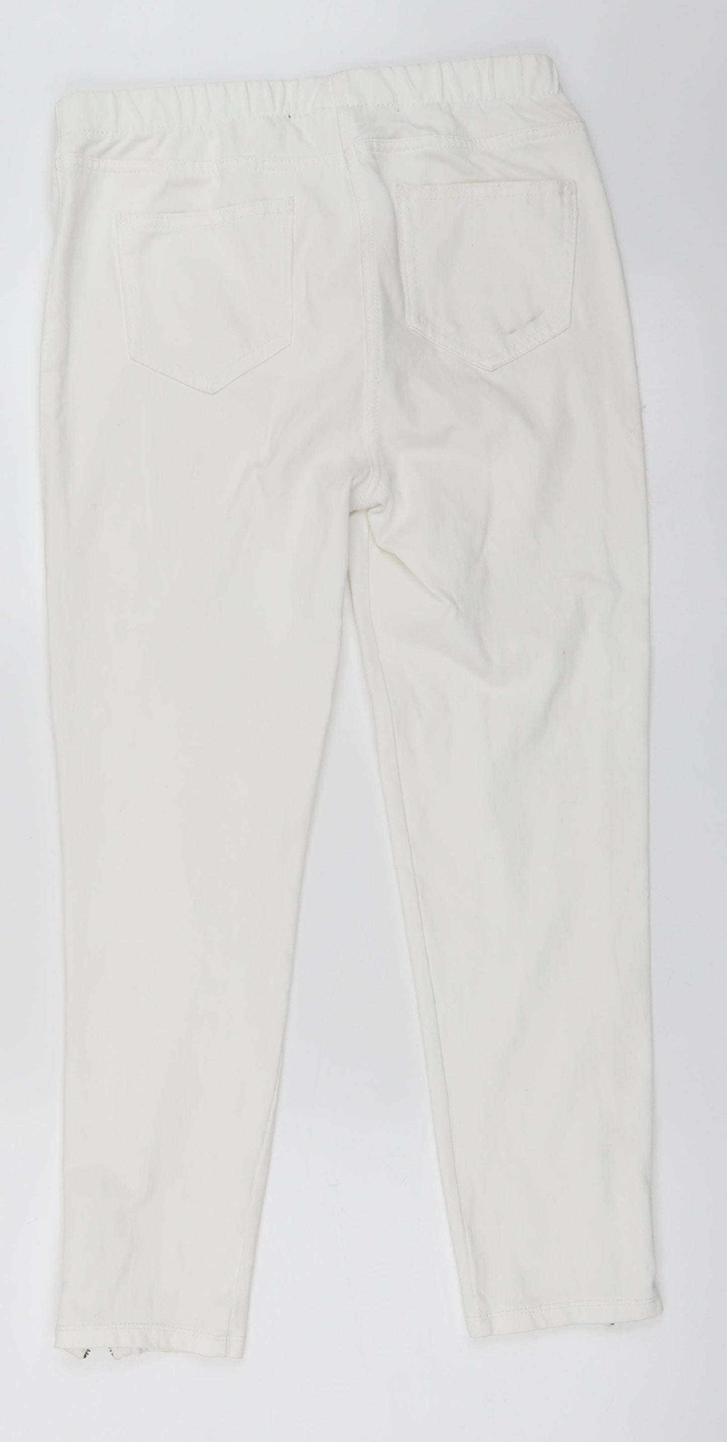 NEXT Womens White   Cropped Jeans Size 10 L24 in