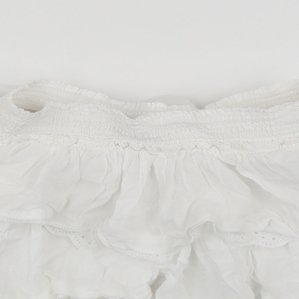 TU Girls White   Mini Skirt Size 5 Years