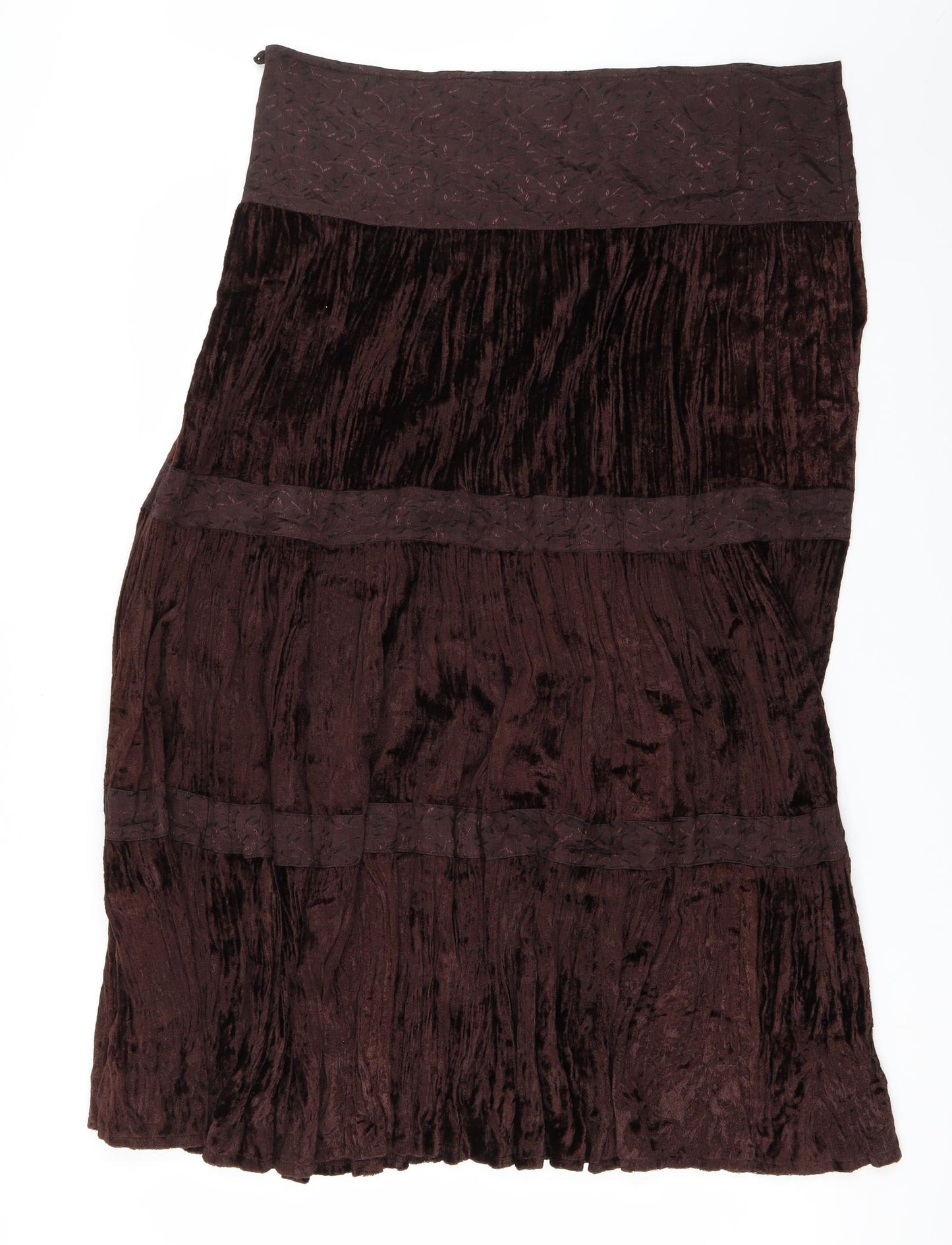 George Womens Brown   Maxi Skirt Size 16