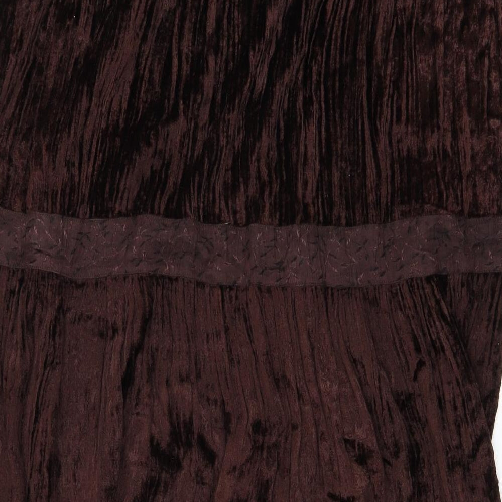 George Womens Brown   Maxi Skirt Size 16