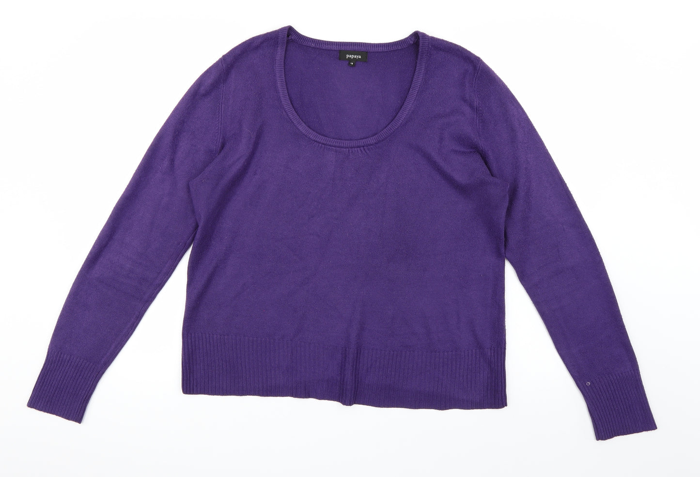 Papaya Womens Purple   Pullover Jumper Size 18