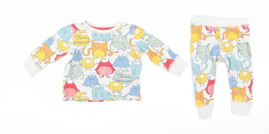 Front view of Next Baby Multicoloured Pyjama Set