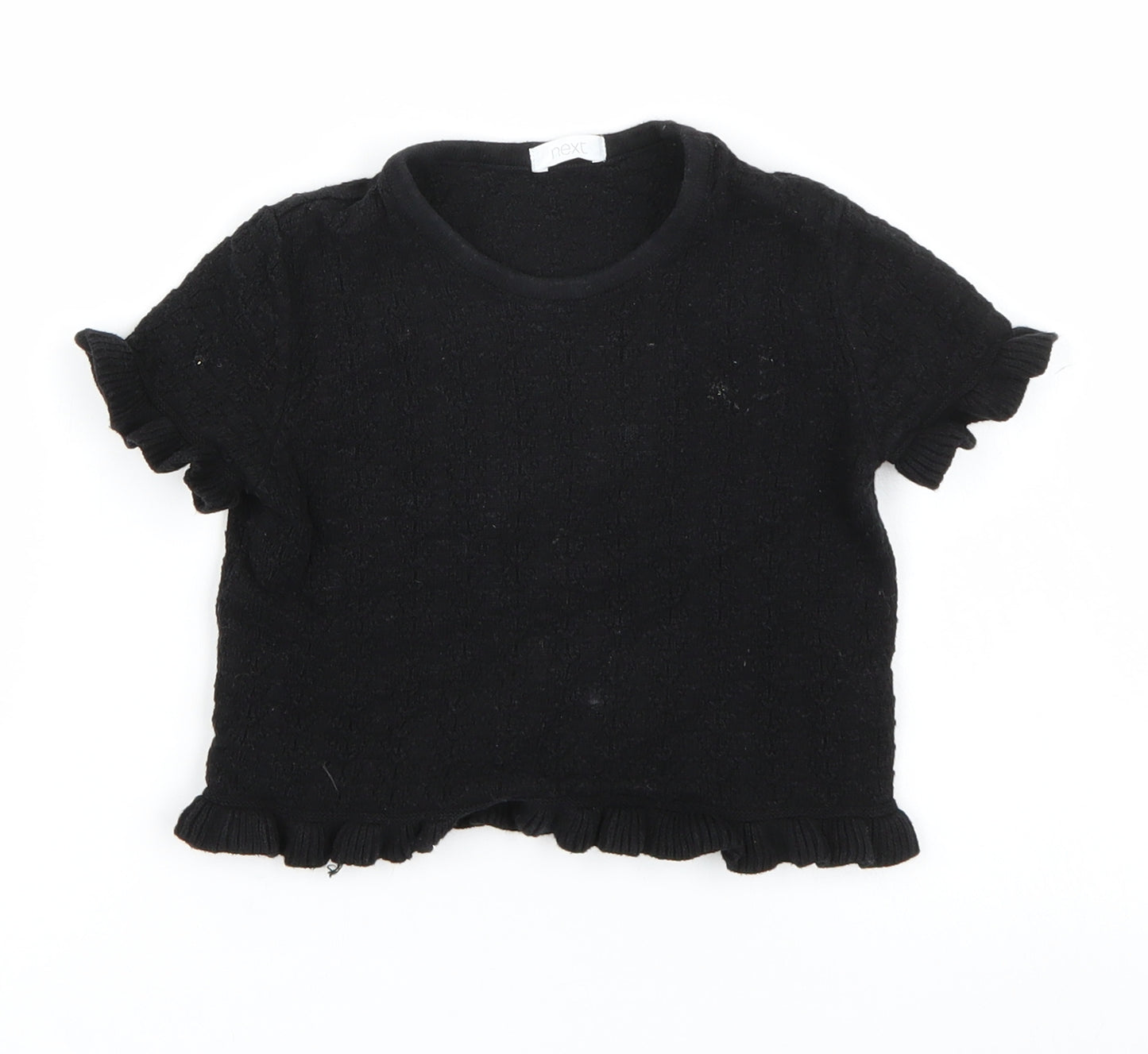 NEXT Girls Black   Basic T-Shirt Size 5 Years