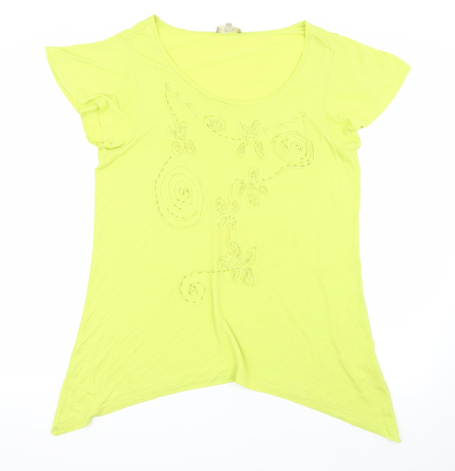 Soon Womens Green   Basic T-Shirt Size 18
