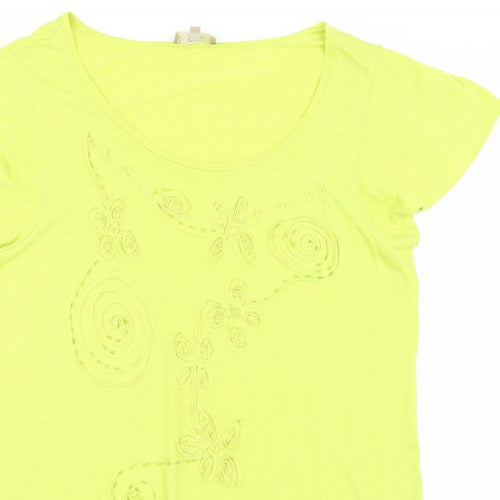 Soon Womens Green   Basic T-Shirt Size 18
