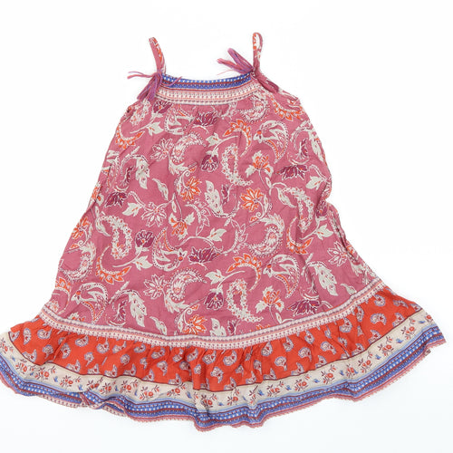 NEXT Girls Purple Paisley  T-Shirt Dress  Size 18-24 Months