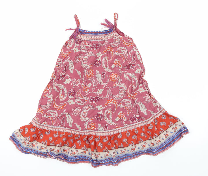 NEXT Girls Purple Paisley  T-Shirt Dress  Size 18-24 Months
