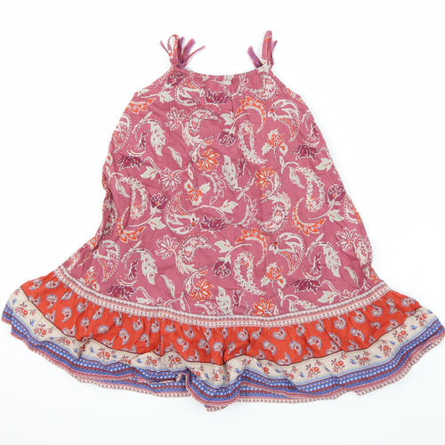 NEXT Girls Purple Paisley  T-Shirt Dress  Size 18-24 Months