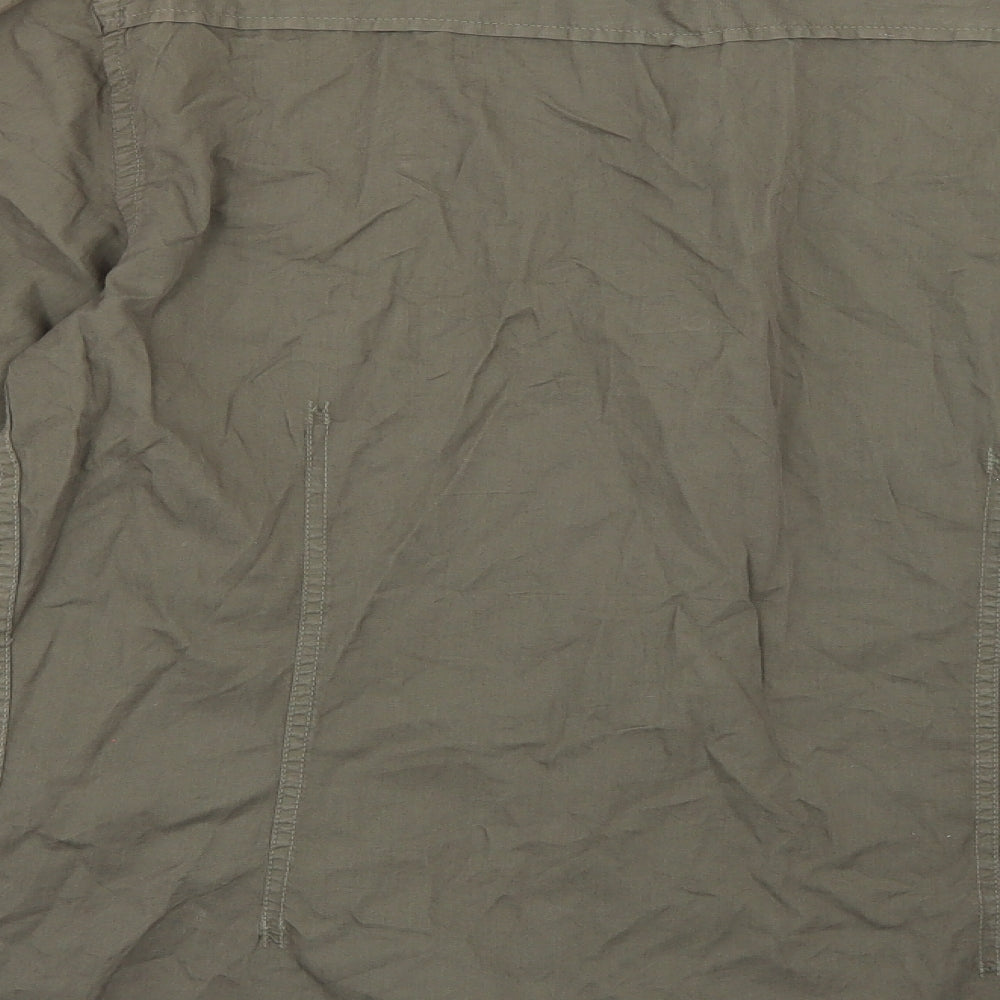 Zara Mens Green    Button-Up Size L