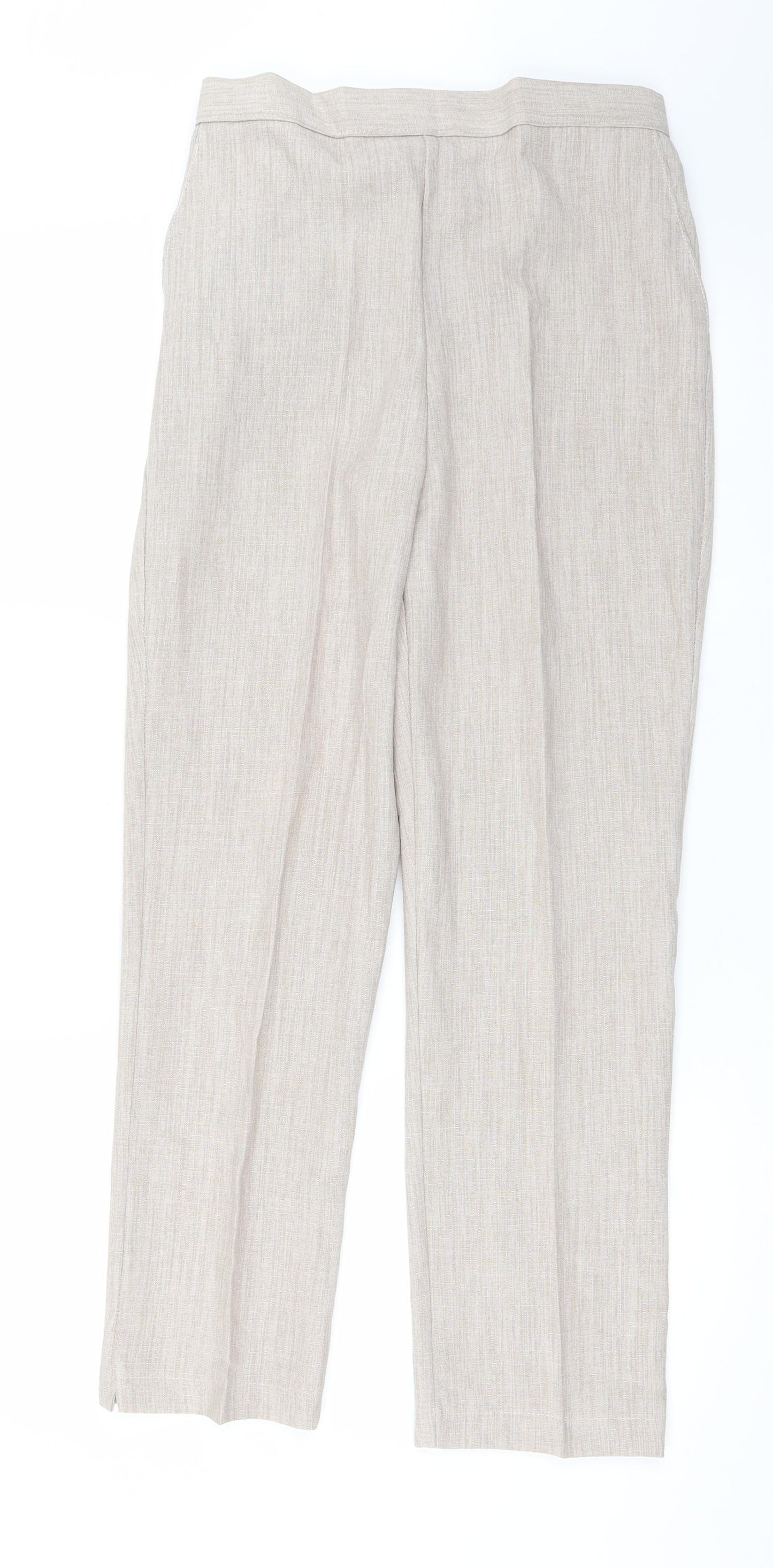Preworn Womens Beige   Trousers  Size 12 L27 in