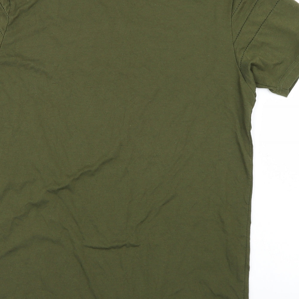 Le Breve Mens Green    T-Shirt Size L
